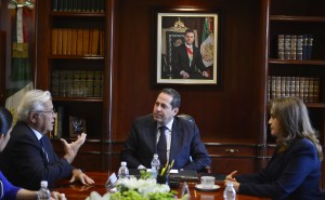 Eruviel Ávila en reunión de trabajo con Joan Clos, director ejecutivo de ONU-HÁBITAT.